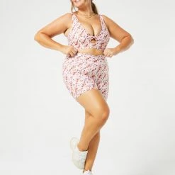 L*Space Printed Do The Twist Bra ACTIVE