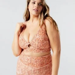 L*Space Printed Do The Twist Bra ACTIVE