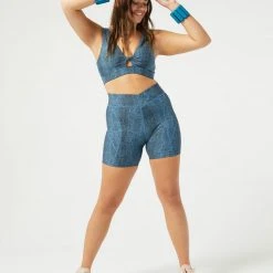 L*Space Printed Do The Twist Bra ACTIVE