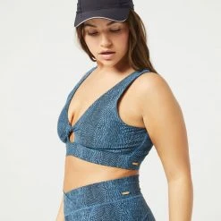 L*Space Printed Do The Twist Bra ACTIVE