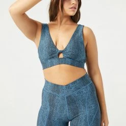 L*Space Printed Do The Twist Bra ACTIVE