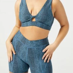 L*Space Printed Do The Twist Bra ACTIVE