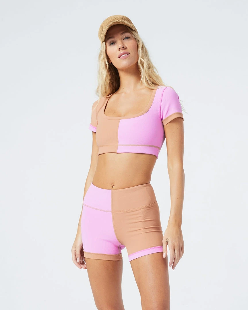 L*Space Ribbed Hot Shot Bike Short 18 L*Space Ribbed Hot Shot Bike Short