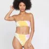 L*Space Tie Dye Beach Wave Bikini Top SWIM