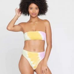 L*Space Tie Dye Beach Wave Bikini Top SWIM