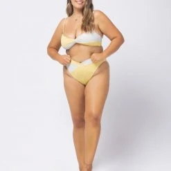 L*Space Color Block Nancy Lee Bikini Bottom SWIM