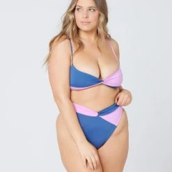 L*Space Color Block Nancy Lee Bikini Bottom SWIM