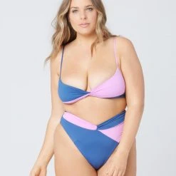 L*Space Color Block Nancy Lee Bikini Bottom SWIM