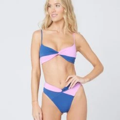 L*Space Color Block Nancy Lee Bikini Bottom SWIM