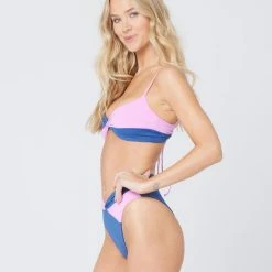 L*Space Color Block Nancy Lee Bikini Bottom SWIM