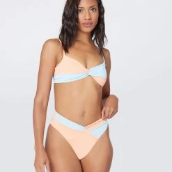 L*Space SWIM Color Block Ringo Bikini Top