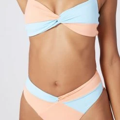 L*Space SWIM Color Block Ringo Bikini Top