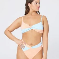 L*Space SWIM Color Block Ringo Bikini Top