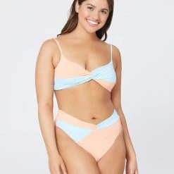 L*Space Color Block Nancy Lee Bikini Bottom SWIM