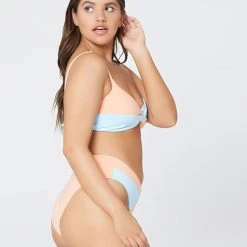 L*Space SWIM Color Block Ringo Bikini Top