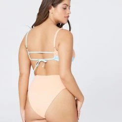 L*Space SWIM Color Block Ringo Bikini Top
