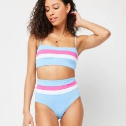 L*Space Portia Stripe Bikini Bottom SWIM