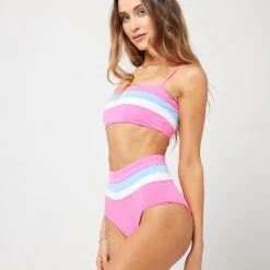 L*Space Portia Stripe Bikini Bottom SWIM