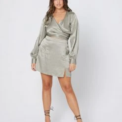 L*Space Satin Delta Skirt