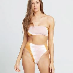 L*Space Tie Dye Beach Wave Bikini Top SWIM