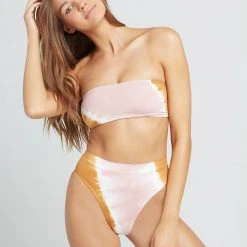 L*Space Tie Dye Beach Wave Bikini Top SWIM