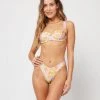 L*Space Printed Camellia Bikini Top SWIM