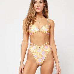 L*Space Printed Helena Bikini Top SWIM