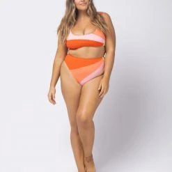 L*Space SWIM Lizzie Sunburst Bikini Top