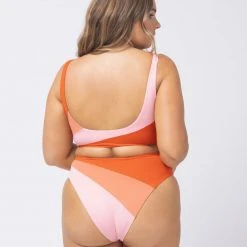 L*Space SWIM Lizzie Sunburst Bikini Top