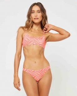 L*Space Printed Shimmer Pamela Bikini Top