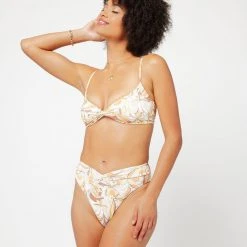 L*Space Printed Nancy Lee Bikini Bottom SWIM