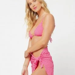 L*Space Gingham Brittany Bikini Top