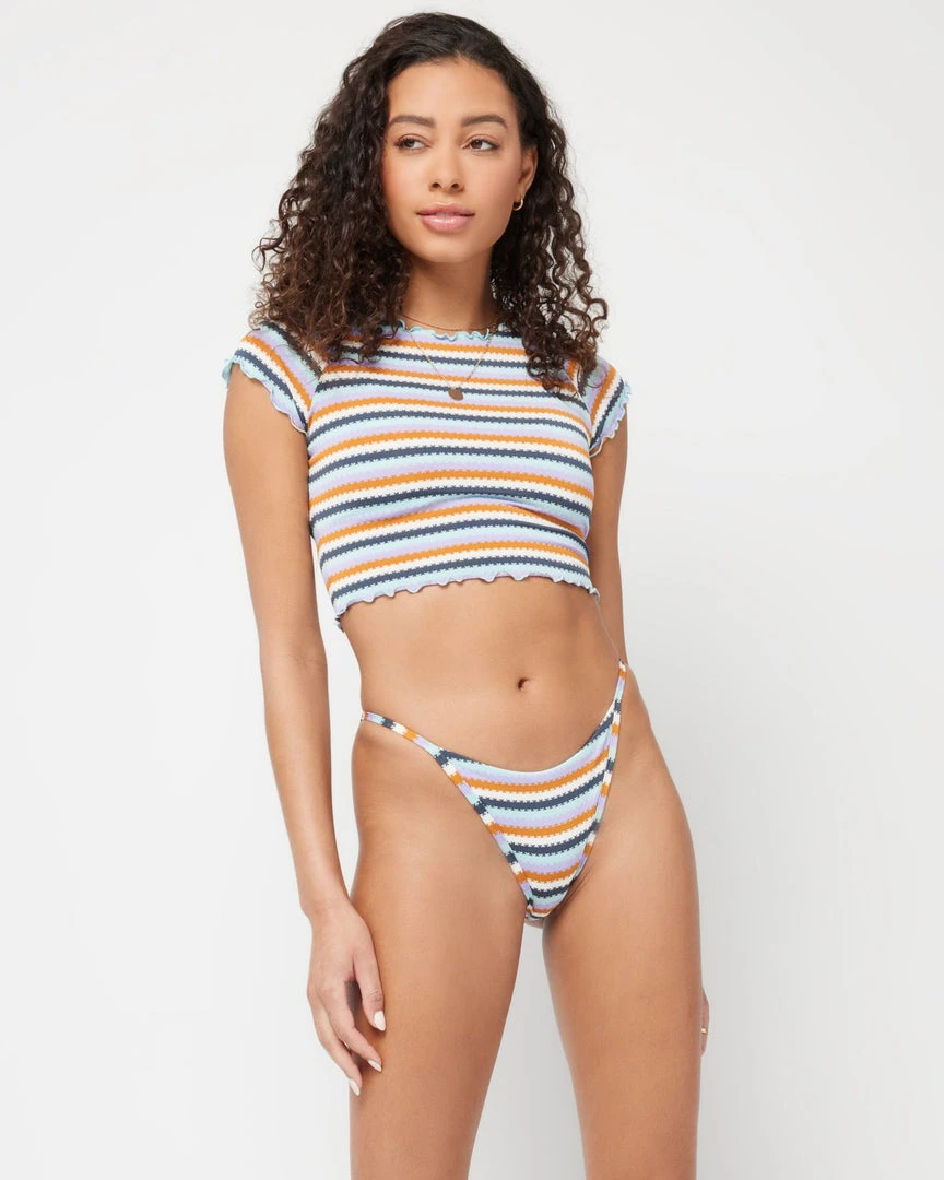 L*Space Printed Stripe Wildflower Bikini Top SWIM 8 L*Space Printed Stripe Wildflower Bikini Top SWIM