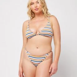 L*Space Printed Stripe Millie Bikini Top SWIM