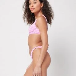 L*Space SWIM Pique Stripe Cabana Bikini Bottom