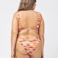 L*Space SWIM Shimmer Printed Cabana Bikini Bottom