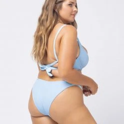 L*Space Pointelle Rib Camellia Bikini Top SWIM