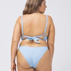 L*Space Pointelle Rib Camellia Bikini Top SWIM