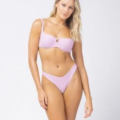 L*Space SWIM Pointelle Rib Camacho Bikini Bottom