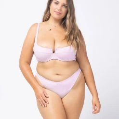 L*Space SWIM Pointelle Rib Camacho Bikini Bottom