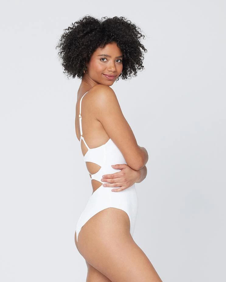 L*Space Pointelle Rib Gianna One Piece Swimsuit 36 L*Space Pointelle Rib Gianna One Piece Swimsuit