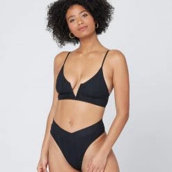 L*Space Pointelle Rib Siren Bikini Top SWIM