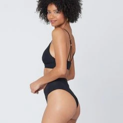 L*Space Pointelle Rib Siren Bikini Top SWIM