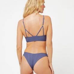 L*Space Pointelle Rib Siren Bikini Top SWIM