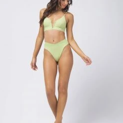 L*Space Pointelle Rib Siren Bikini Top SWIM