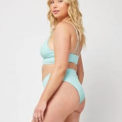 L*Space Pointelle Rib Siren Bikini Top SWIM