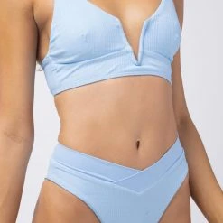 L*Space Pointelle Rib Siren Bikini Top SWIM