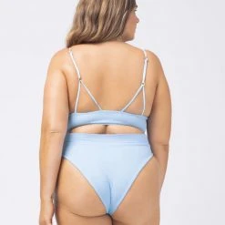 L*Space Pointelle Rib Siren Bikini Top SWIM