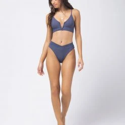 L*Space Pointelle Rib Siren Bikini Top SWIM