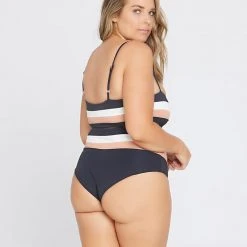 L*Space Rebel Stripe Bikini Top